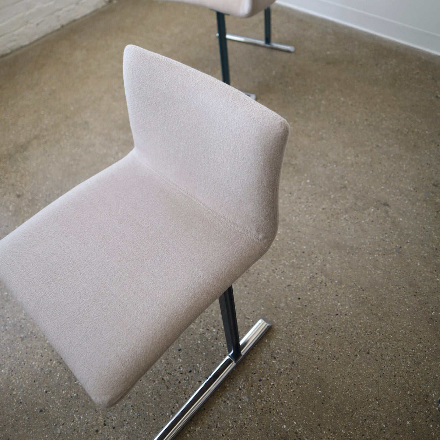 Saporiti Italia Chairs in Alpaca, set of four