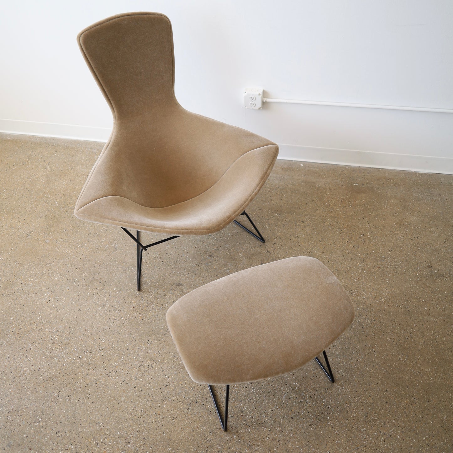 Harry Bertoia Bird Chair + Ottoman
