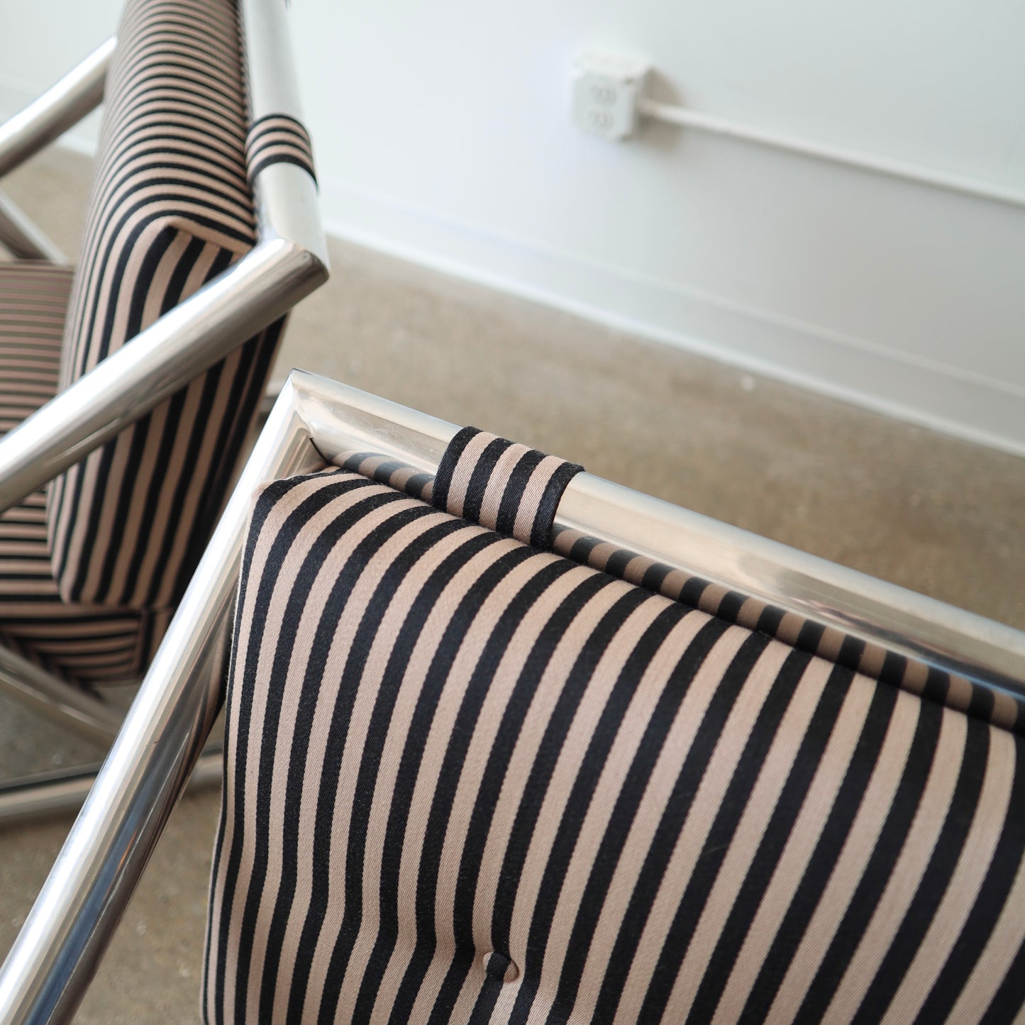 Plato Ginello Lounge Chairs, a pair