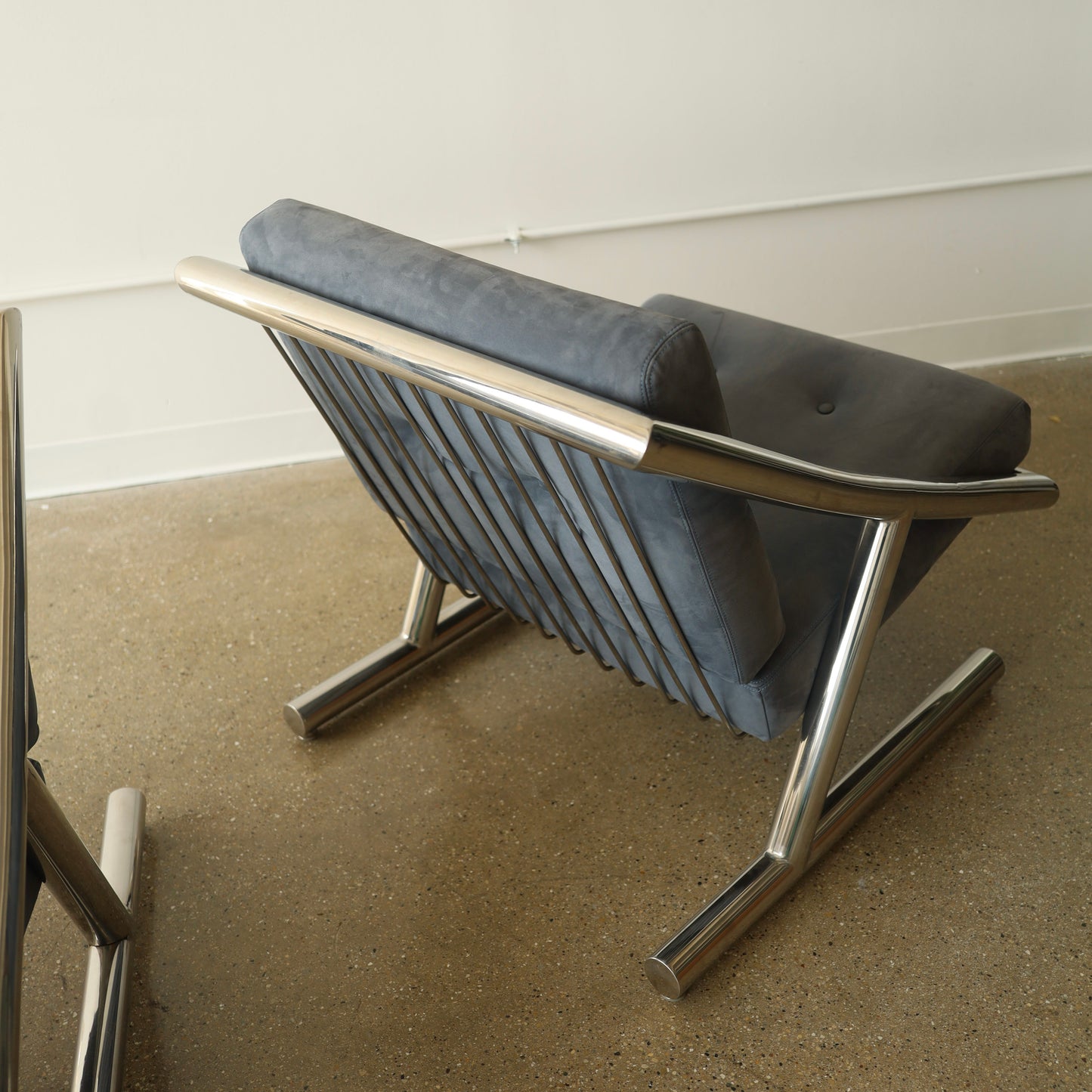 Plato Ginello Lounge Chairs, a pair