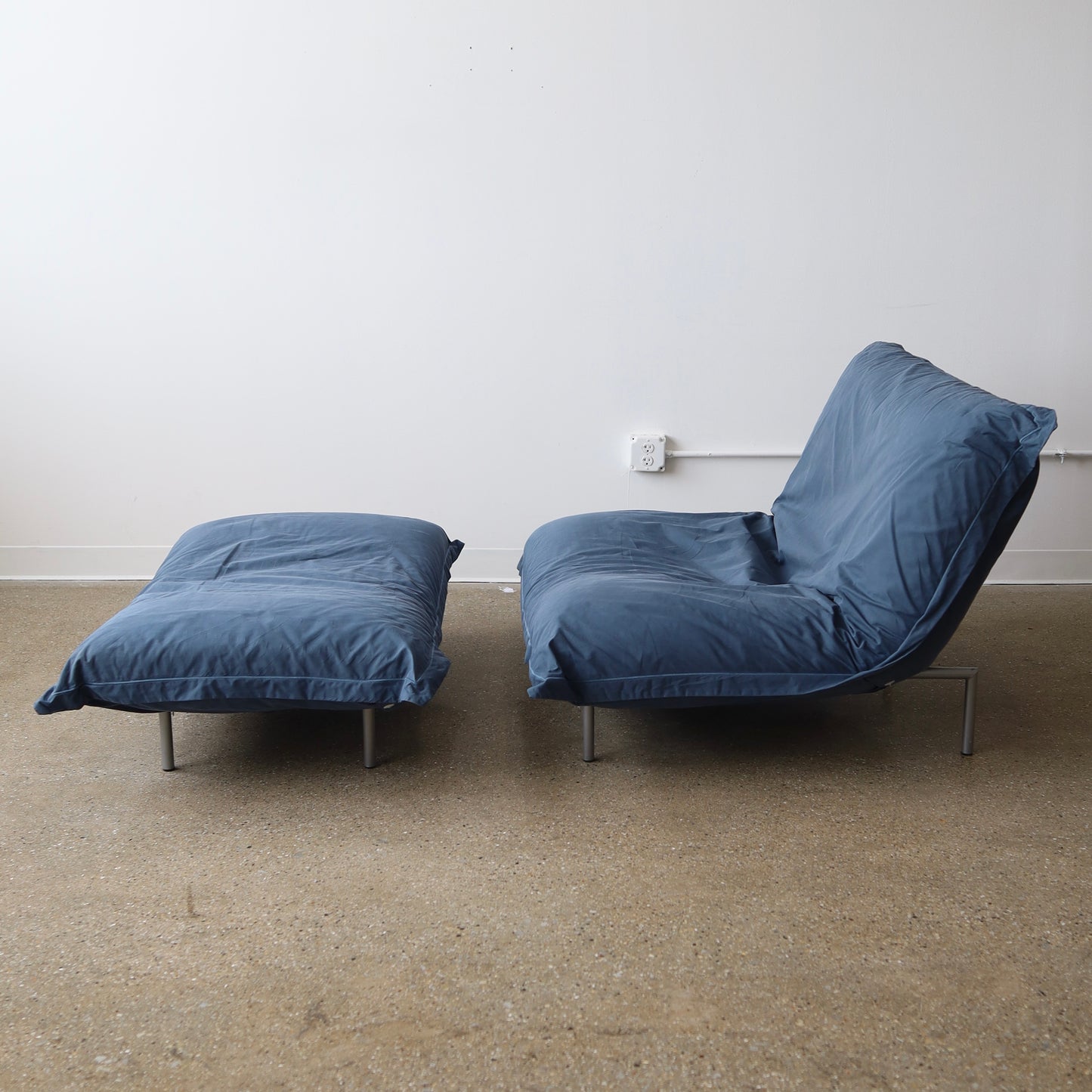 Pascal Mourgue “Calin” Chair + Ottoman