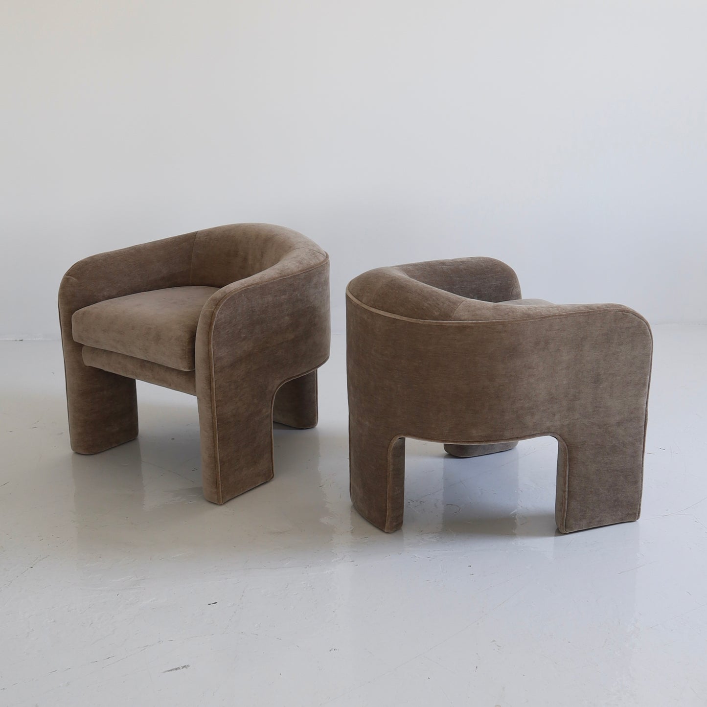 Vladimir Kagan Tri-Leg Chairs, a pair