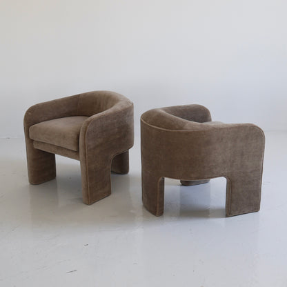 Vladimir Kagan Tri-Leg Chairs, a pair