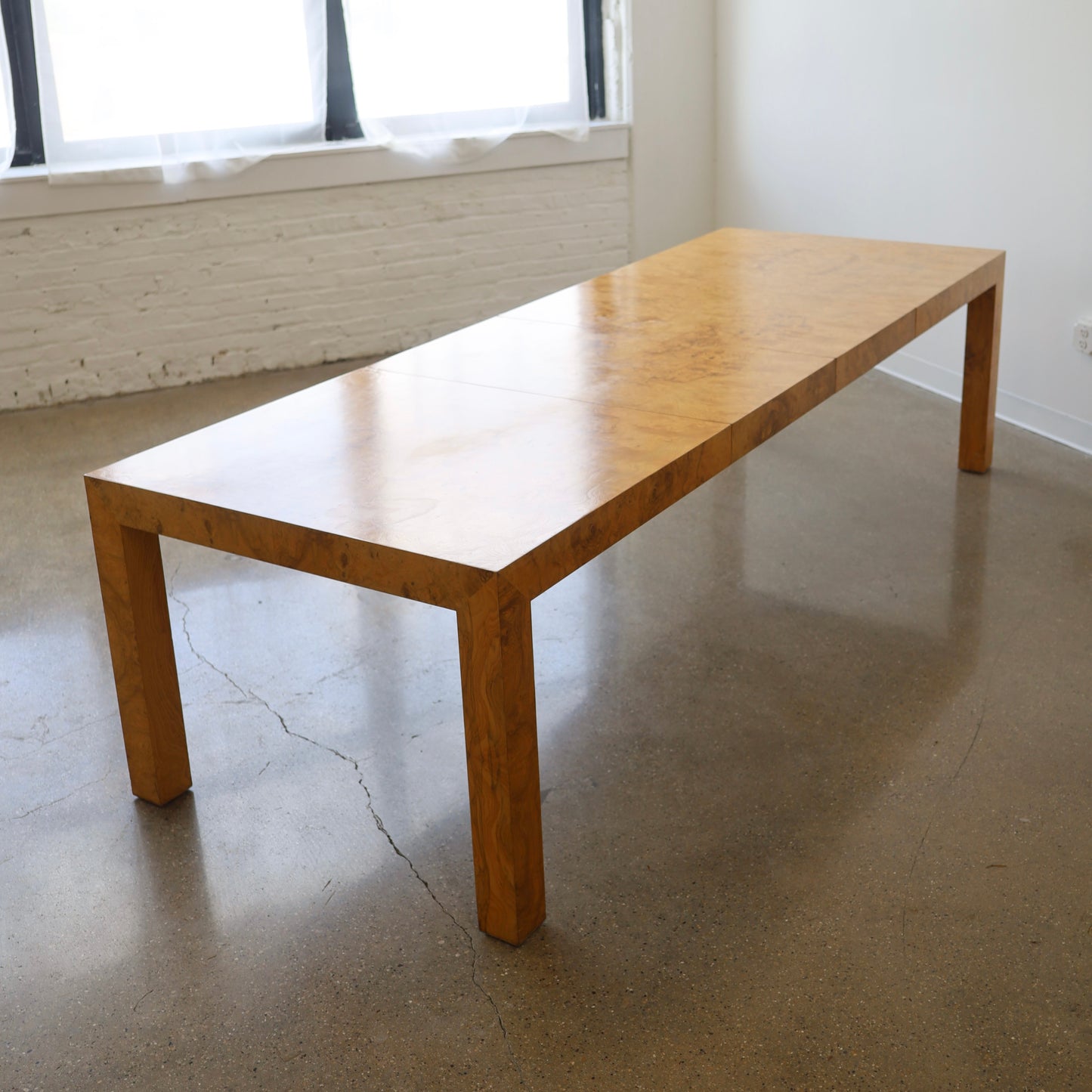 Extendable Burlwood Dining Table