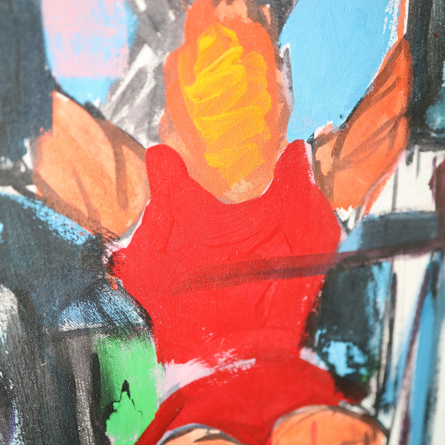 1980s Impressionist Figural Painting