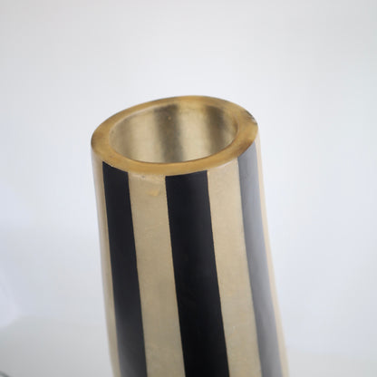 Vintage Striped Planter / Lamp #2