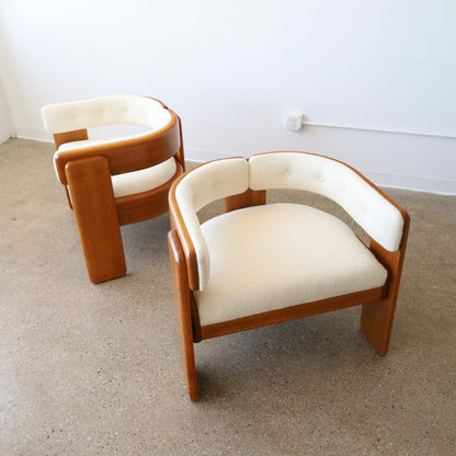 Jens Risom Chairs for Marble c. 1960s, a pair