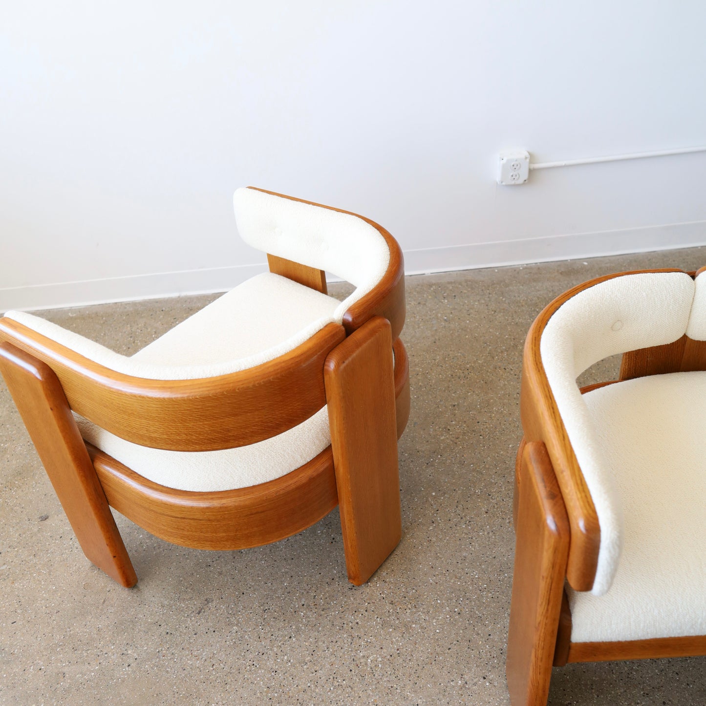 Jens Risom Chairs for Marble c. 1960s, a pair