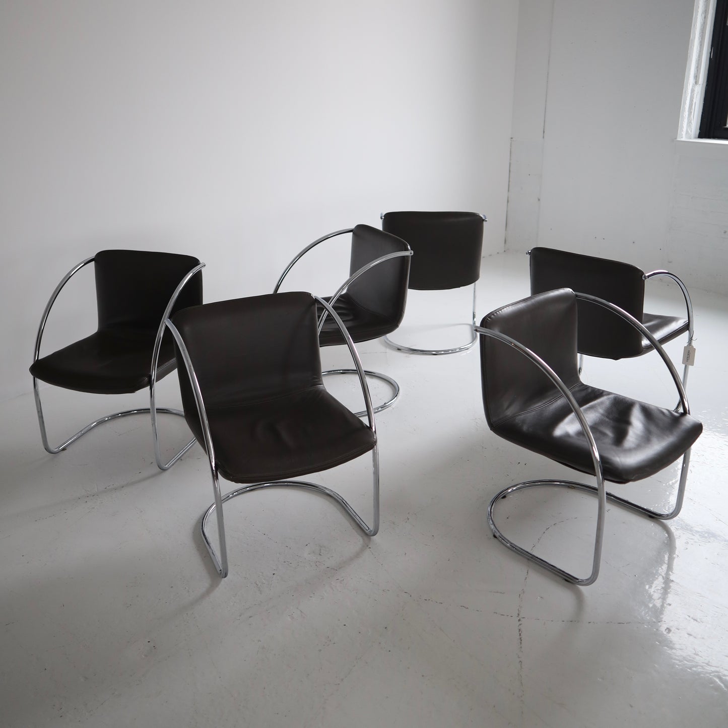 Giovanni Offredi “Lens” Chairs, set of 6