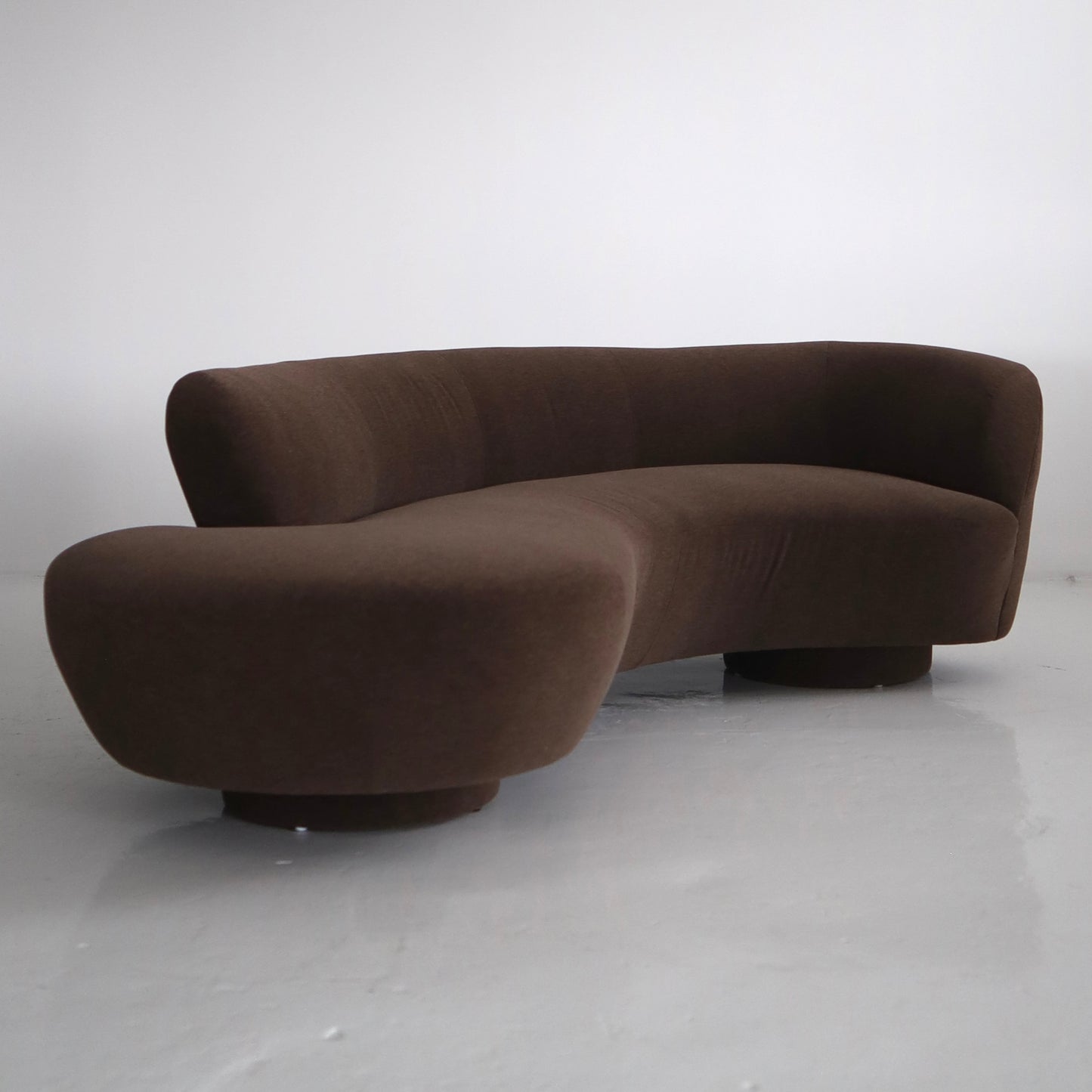 Vladimir Kagan “Cloud” Sofa Reupholstered in 100% Alpaca
