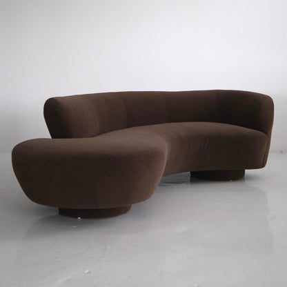 Vladimir Kagan “Cloud” Sofa Reupholstered in 100% Alpaca