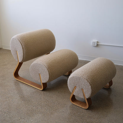 Marshmallow Ottoman, made to order