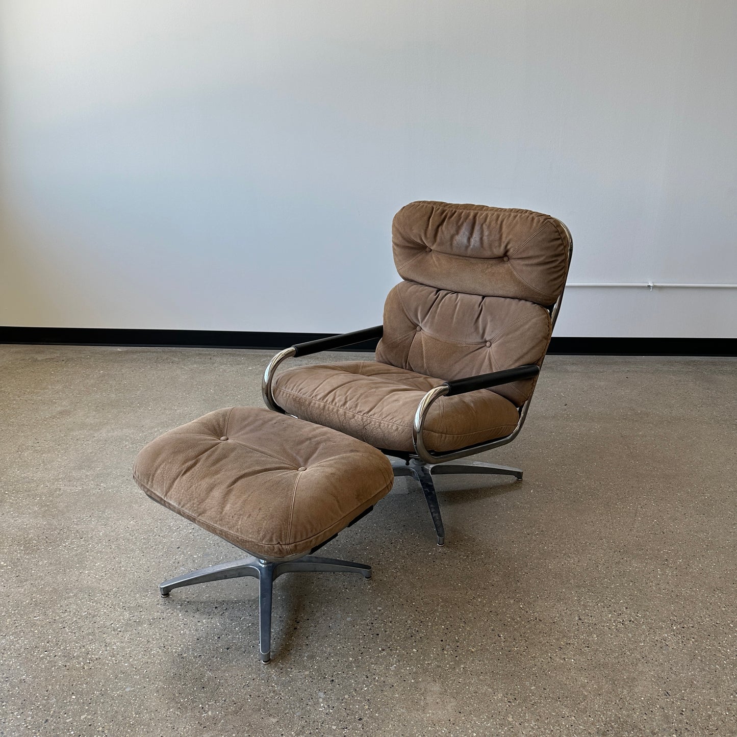 George Mulhauser Chair & Ottoman for Directional