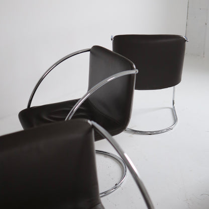 Giovanni Offredi “Lens” Chairs, set of 6