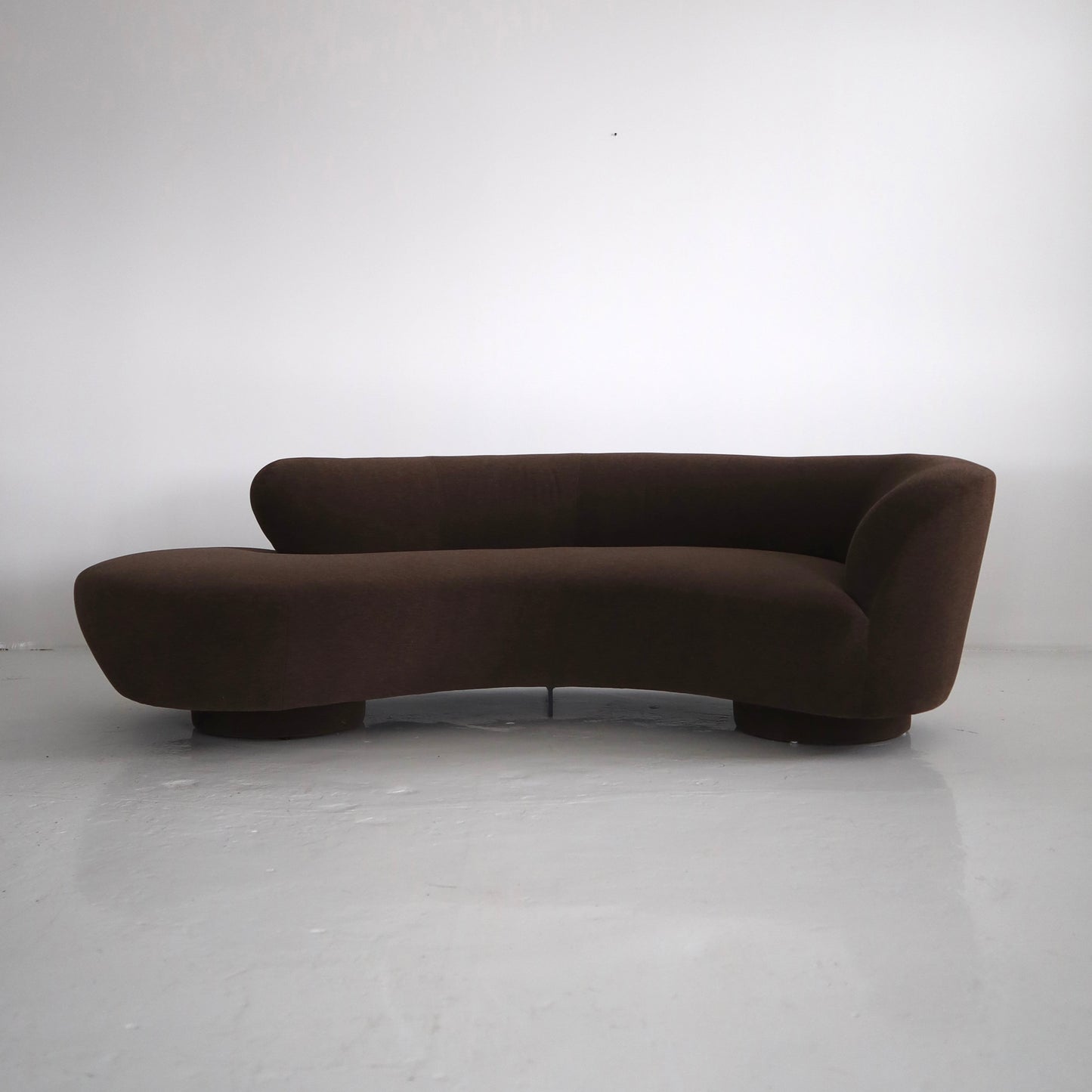 Vladimir Kagan “Cloud” Sofa Reupholstered in 100% Alpaca
