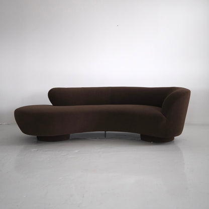 Vladimir Kagan “Cloud” Sofa Reupholstered in 100% Alpaca