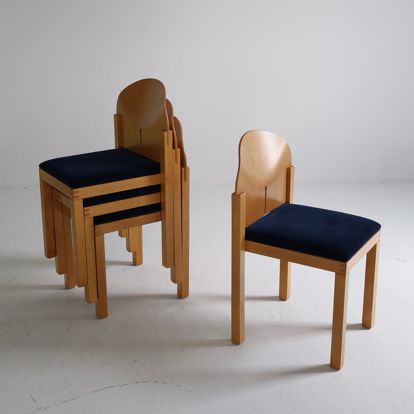 Arno Votteler Dining Chairs, set of four