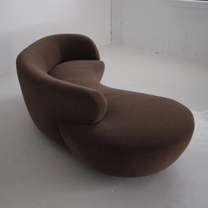 Vladimir Kagan “Cloud” Sofa Reupholstered in 100% Alpaca