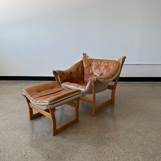 Trega Lounge Chair & Ottoman by Tormod Alnaes for Sørliemøbler