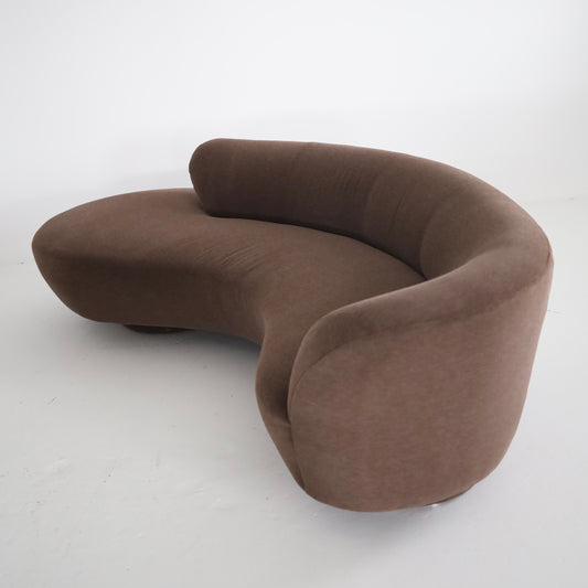 Vladimir Kagan “Cloud” Sofa Reupholstered in 100% Alpaca