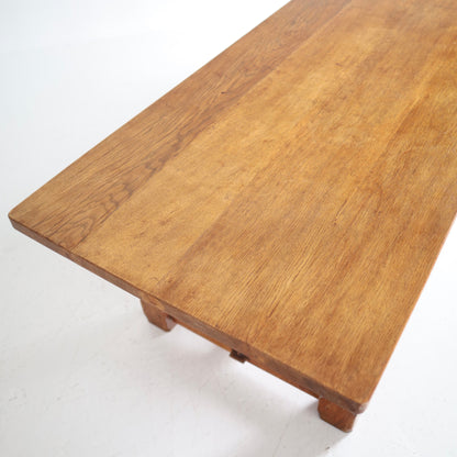 Monumental Dutch Oak Dining Table