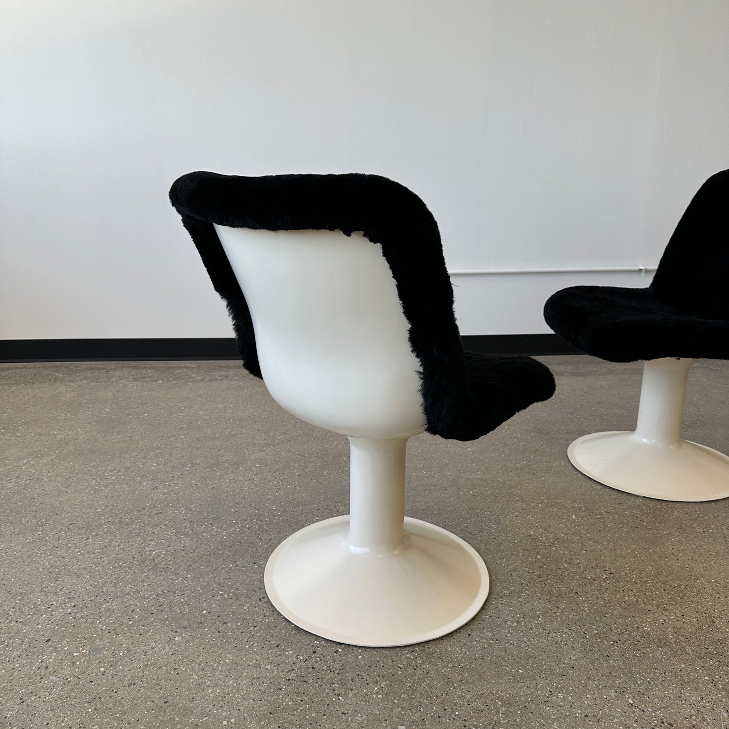 Yrjö Kukkapuro Chairs in Shearling