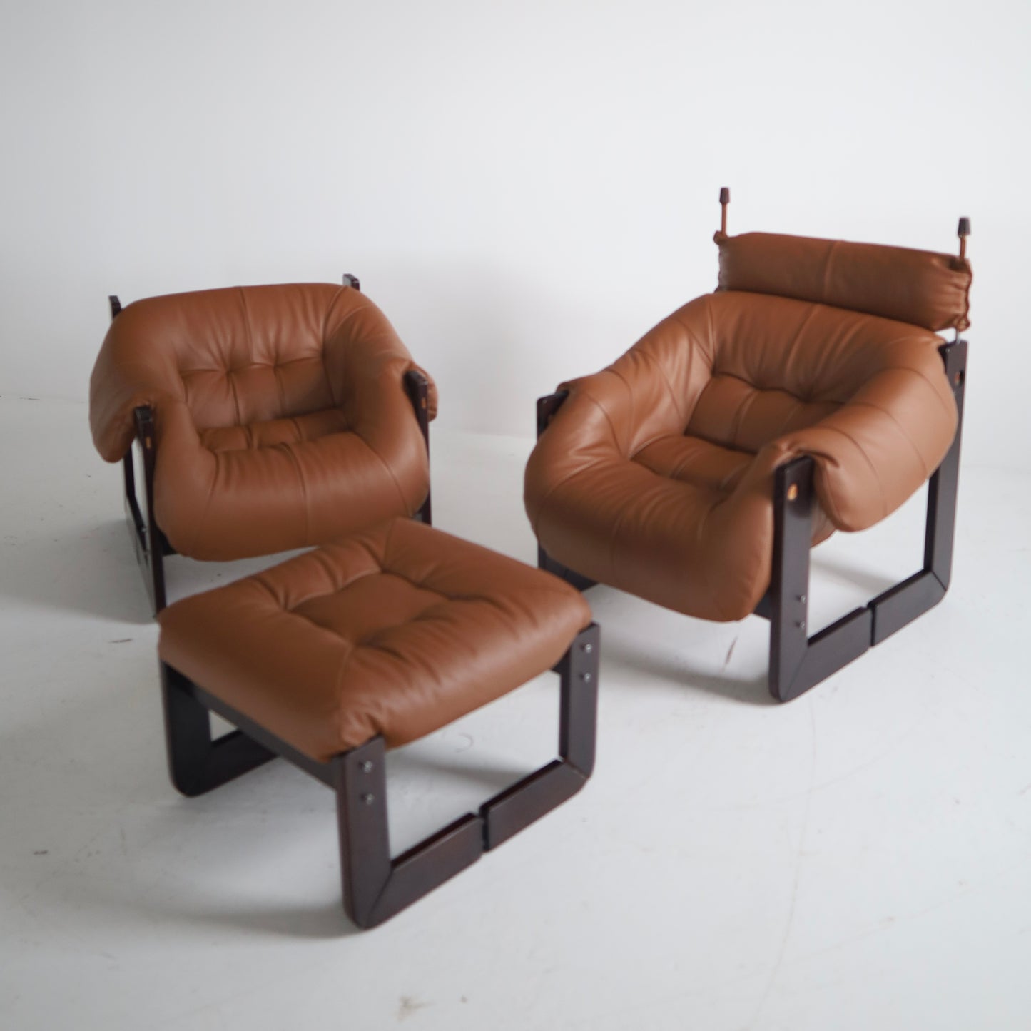 Percival Lafer MP-97 Chairs + Ottoman, a set