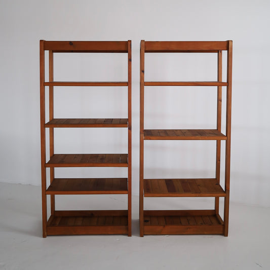 Pine Shelves, a pair