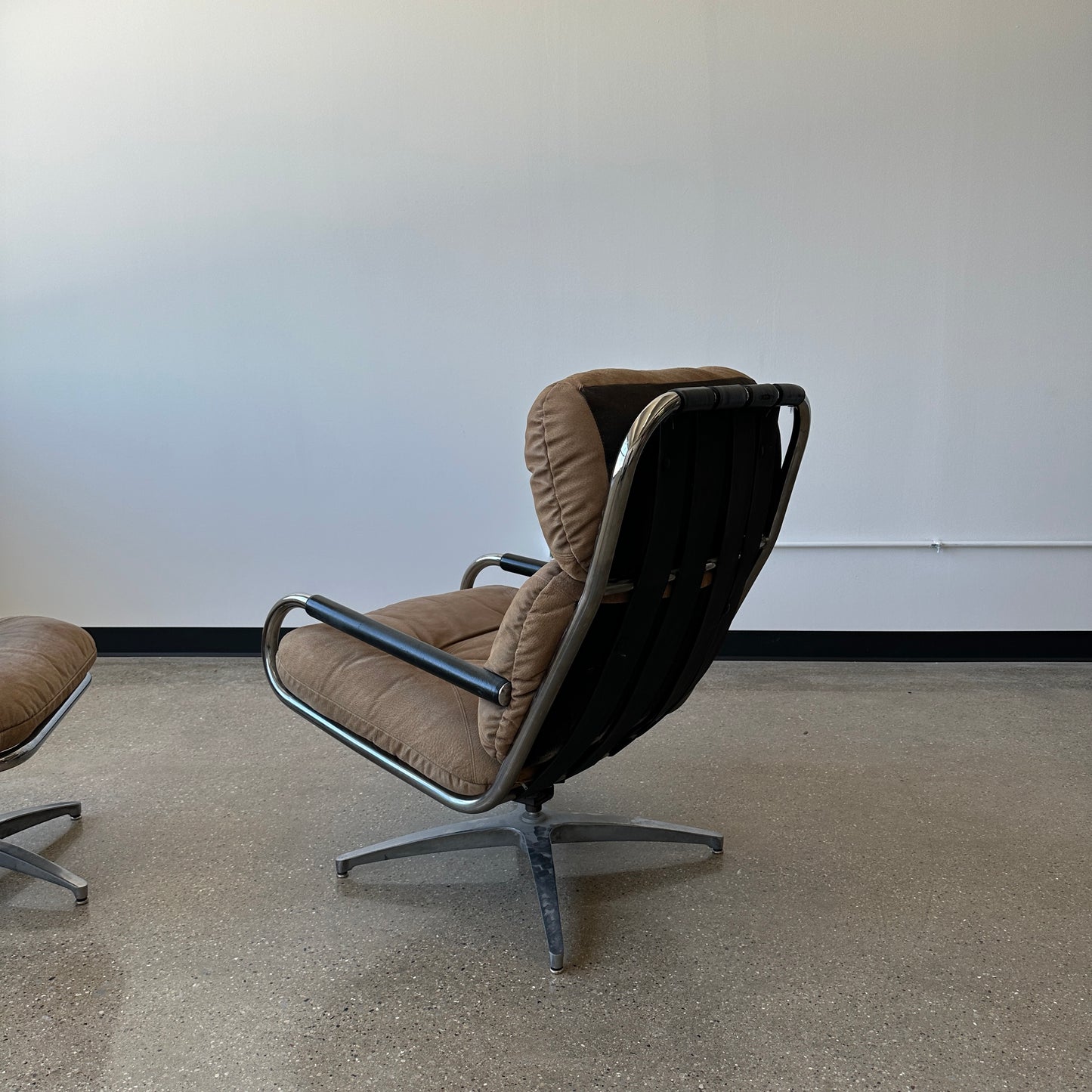 George Mulhauser Chair & Ottoman for Directional