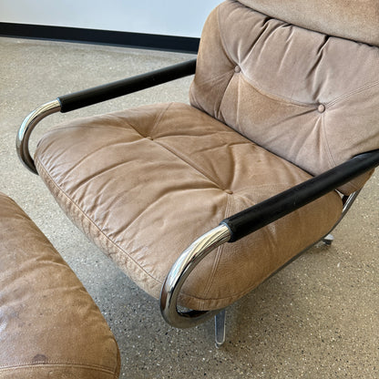 George Mulhauser Chair & Ottoman for Directional