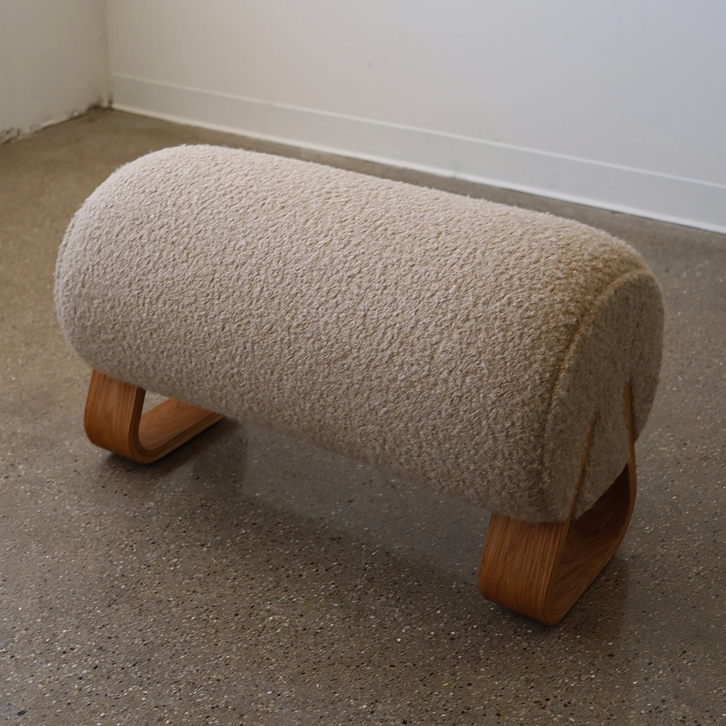 Marshmallow Ottoman, made to order