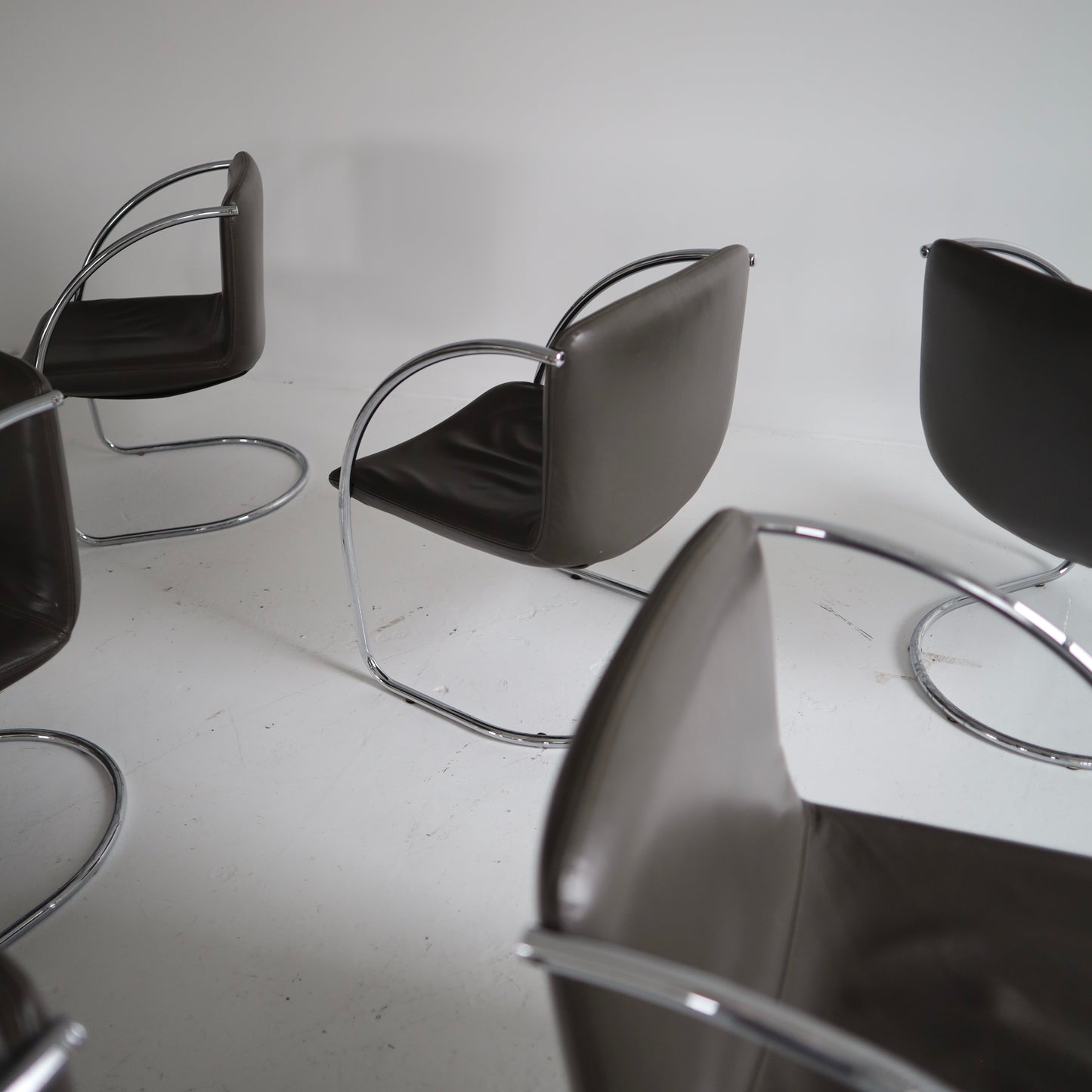 Giovanni Offredi “Lens” Chairs, set of 6