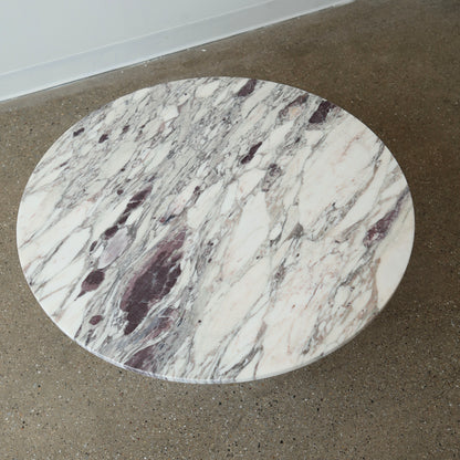 1970s Chrome & Marble Coffee Table
