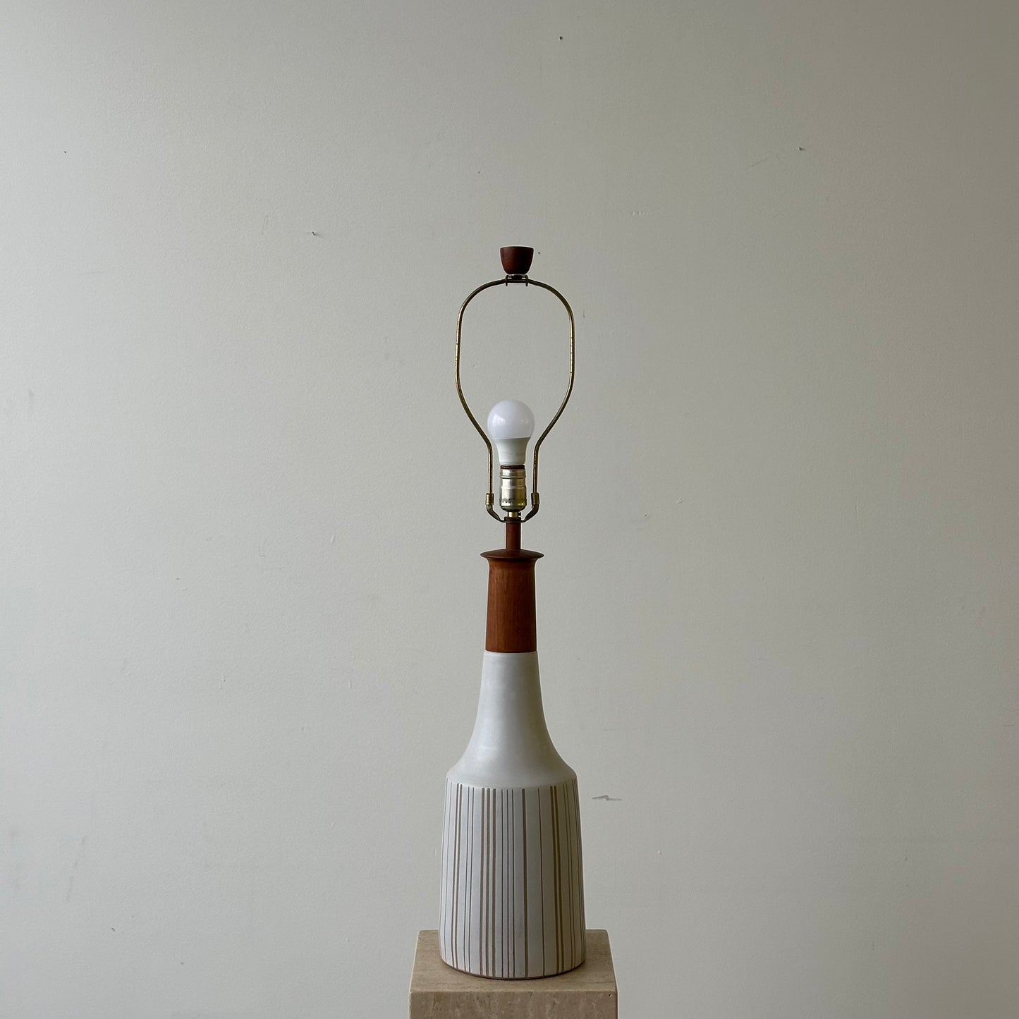 Jane & Gordon Martz Large Pinstripe Ceramic Lamp