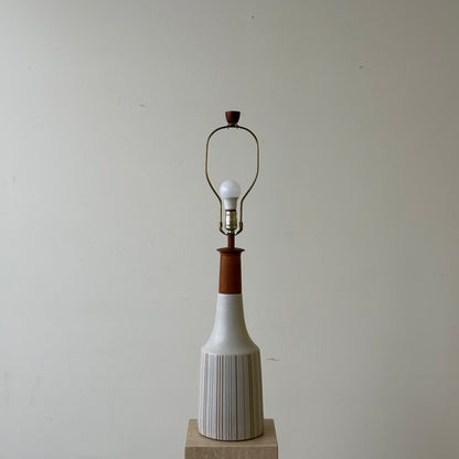 Jane & Gordon Martz Large Pinstripe Ceramic Lamp