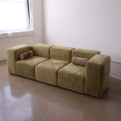 Giancarlo Piretti “Sistema 61” Sofa in Holly Hunt Suede