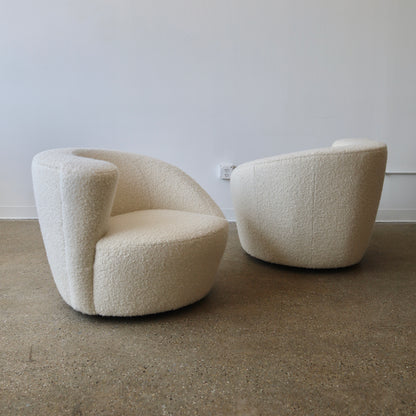 Vladimir Kagan “Nautilus” Chairs, a pair