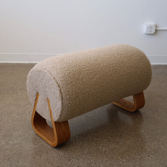 Marshmallow Ottoman, made to order