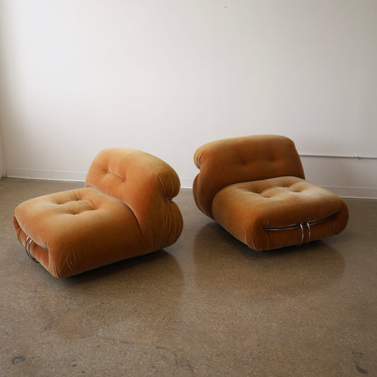 Afra & Tobia Scarpa “Soriana” Chairs, a pair