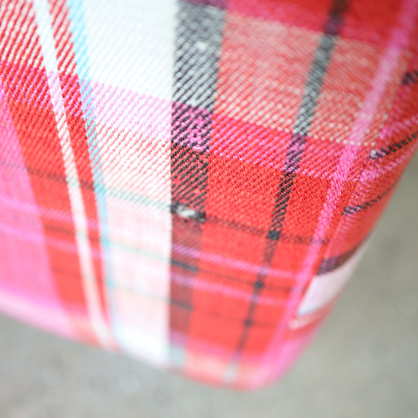 1970s Plaid Slipper Chairs, a pair