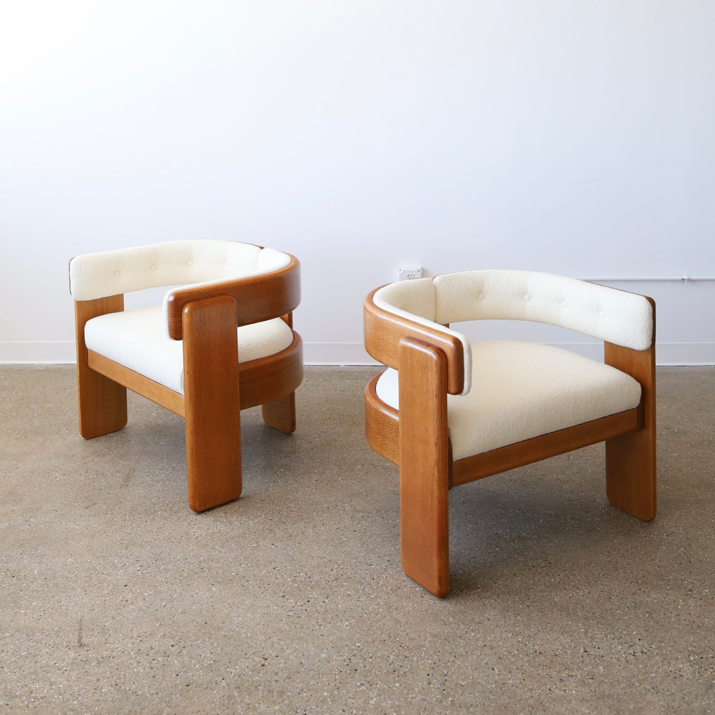 Jens Risom Chairs for Marble c. 1960s, a pair