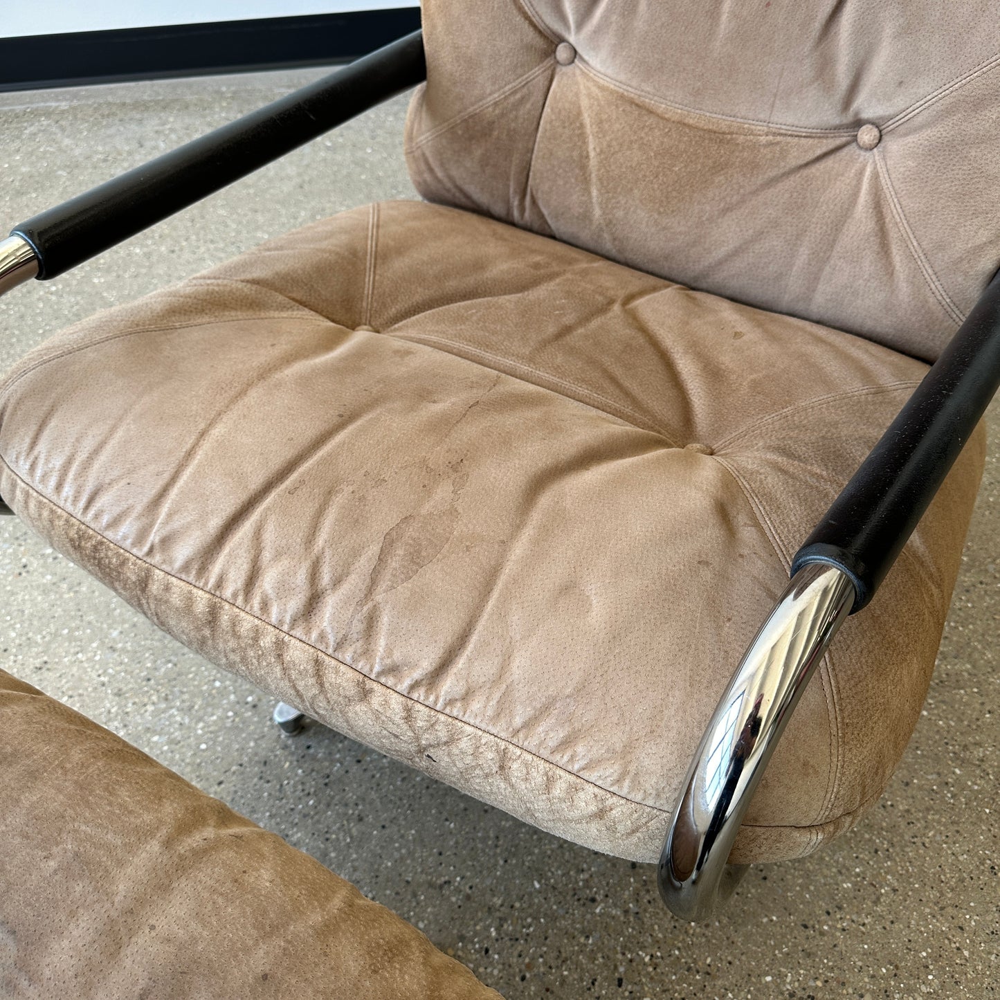 George Mulhauser Chair & Ottoman for Directional