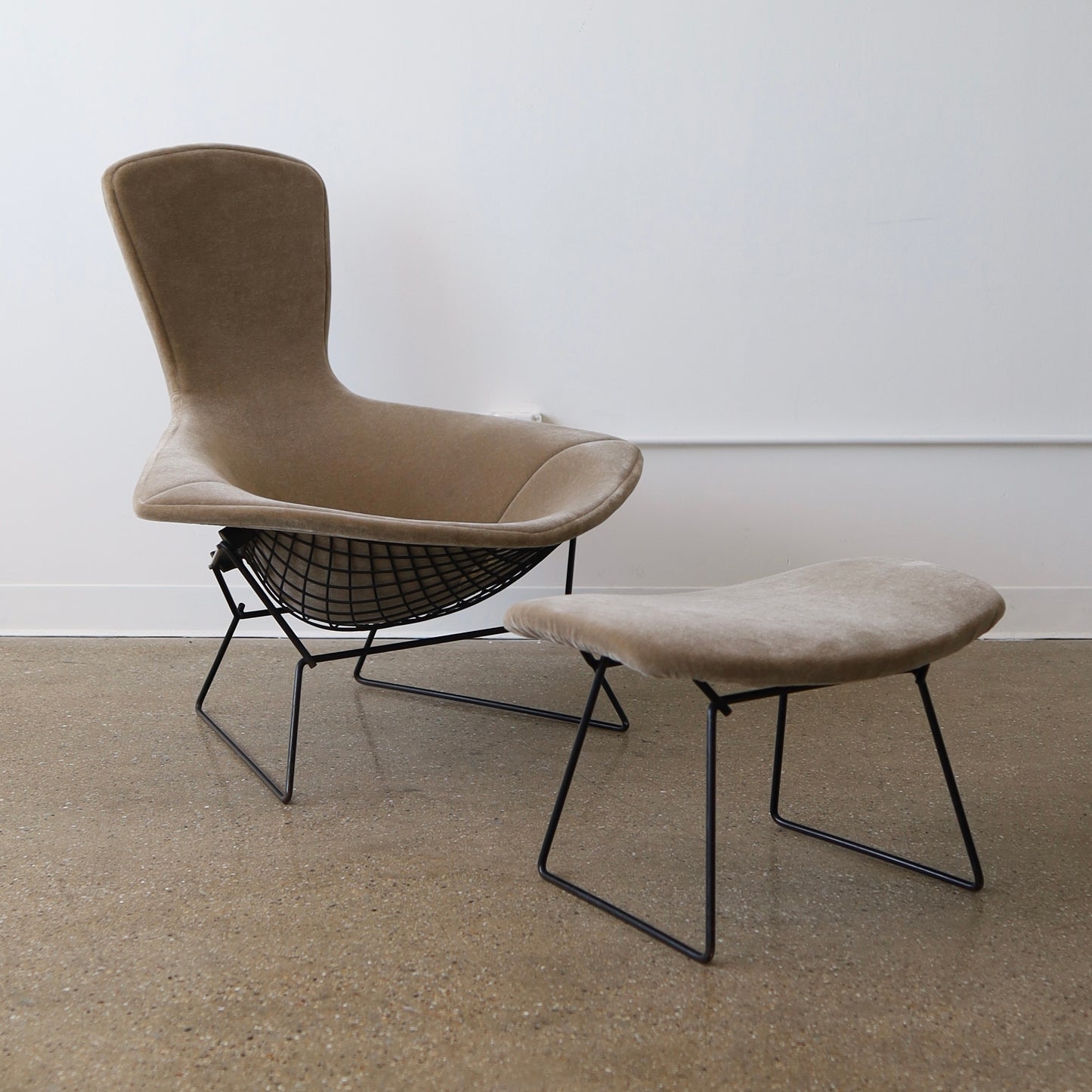 Harry Bertoia Bird Chair + Ottoman
