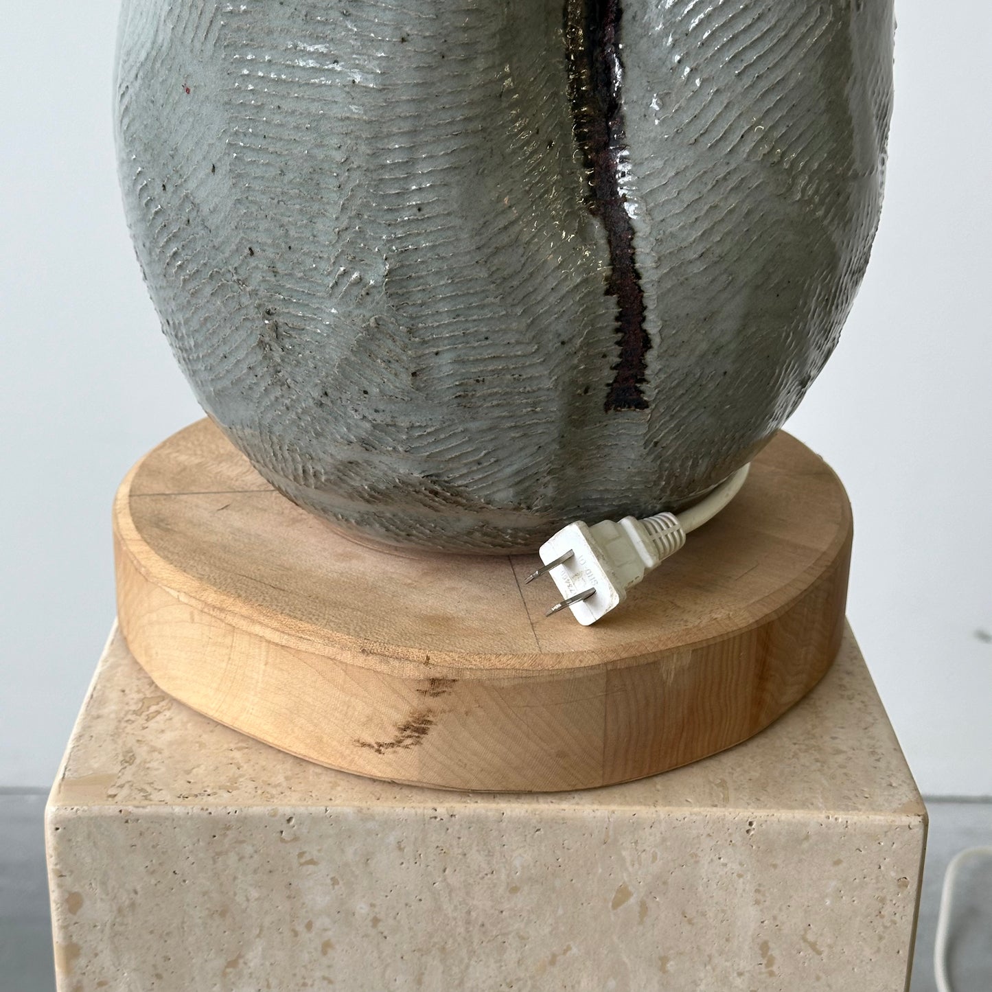 Studio-made Ceramic Brutalist Lamp