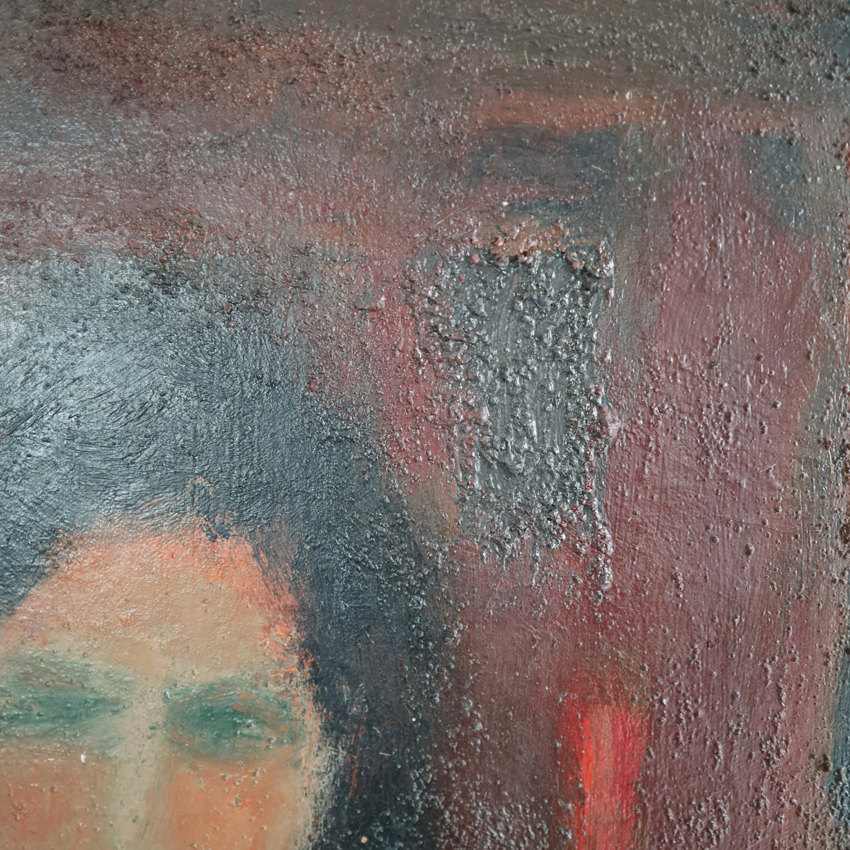Monumental 1970s Figural Painting
