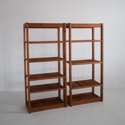 Pine Shelves, a pair