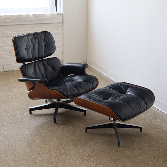 1960s Rosewood Eames Chair + Ottoman