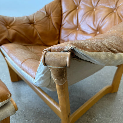 Trega Lounge Chair & Ottoman by Tormod Alnaes for Sørliemøbler