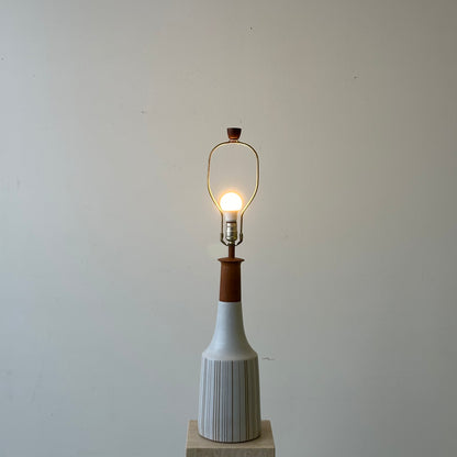 Jane & Gordon Martz Large Pinstripe Ceramic Lamp