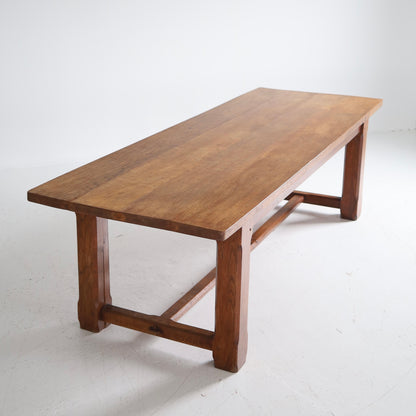 Monumental Dutch Oak Dining Table